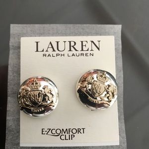 Ralph Lauren two tone Clip Earrings